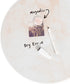 U Brands Magnetic Round Coral Marble Dry Erase Board, Includes Marker, 12” Diameter by U Brands