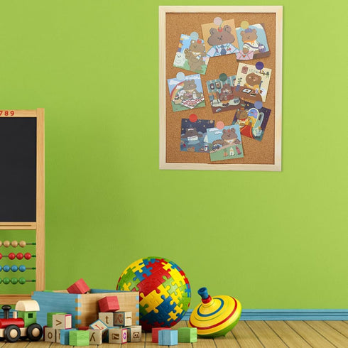 STOBOK Office Bulletin Board Set, Pure Wood Pulp Corkboards for Wall Notice Board & Message Board
