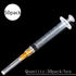 50 Pack 3ml 25Ga Plastic Dispensing Syringe Tool, Industrial Lab Consumables for Measuring Liquids