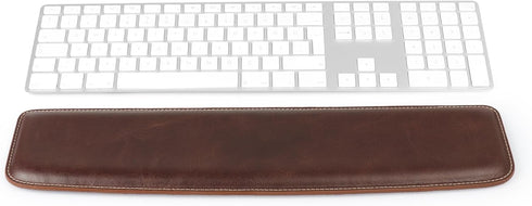 Londo Genuine Leather Keyboard Pad, Large Brown Ergonomic Support for Comfortable Typing at Home and Work