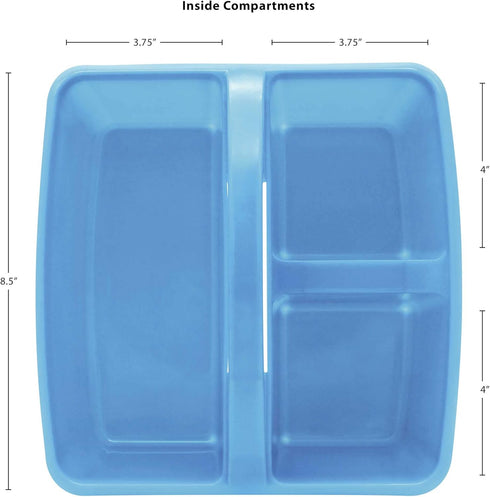 Teacher Created Resources Light Blue Portable Plastic Storage Caddy 6-Pack for Classroom and Office Organization