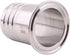 DERNORD 2" Tri Clamp to 2" Hose Barbed Adapter, SUS304 Sanitary Hose Barb Pipe Fitting