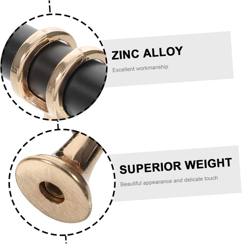 10pcs TEHAUX Stylish Cabinet Door Handles Zinc Alloy Knobs Pulls Versatile for Kitchen Dresser Tv Stand
