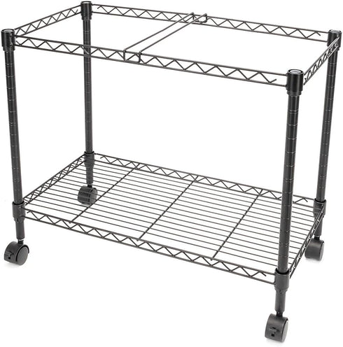 Zippem 24w 13d 18h, Single-Tier Rolling File Cart, x x Black (US Stock)
