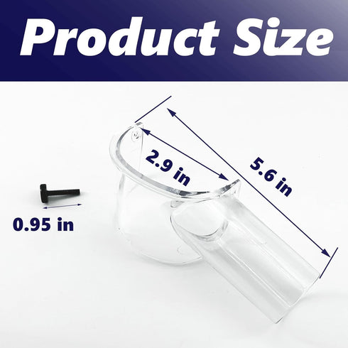 1 195559-1 (RT0701C, RT0700C, XTR01) PC Trim Router Dust Extraction Attachment Replacement for Makita Compact Routers