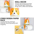 SHINEOFI 1Pc Corgi Design Wall Mounted Tissue Storage Rack Cute Cartoon Toilet Paper Holder for Home Decor