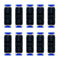 zjxed 1/8" OD x 1/8" OD Pneumatic Quick Connector - Push to Connect Fittings Straight Union/Coupler (Pack of 10)