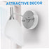 5.35X3.54X1.96 Inch Set 5 GANAZONO Horseshoe Lampshade Plastic Lamp Shade of for Table Lamps Easy Install Light Cover