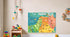 Bible Story Map Poster (Laminated) – 18" x 24" Educational Christian Learning Tool for Classrooms and Homeschool