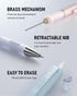 Nicpro 3PCS Pastel Mechanical Pencil Set, 0.5mm with 6 Tubes HB Lead, 3 Erasers, 9 Refills & Case, Aesthetic Supplies