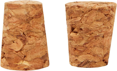 Juvale 100-Pack Tiny Cork Plugs & Mini Stoppers, 0.4 x 0.3 x 0.5 In, Brown for Test Tubes & DIY Crafts