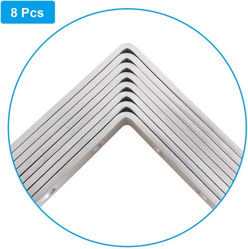 8 5 5 inch Pcs Stainless Steel L Bracket x Heavy Duty Solid Shelf Support Corner Brace, Metal Joint Right Angle Brace