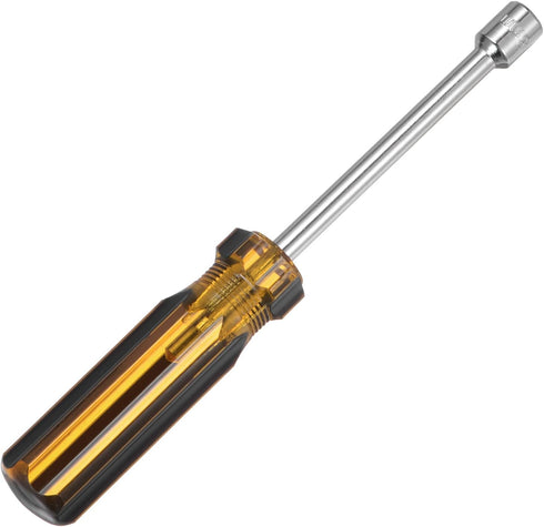 Metric Hex Nut Screwdriver 8mm, Carbon Steel Ergonomic PVC Grip Non-Magnetic Hand Tool