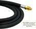 Inert Gas Welding Hose, 6.56FT - Argon Flow Meter Regulator Adapter Hose