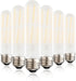 XININSUN T10 Frosted LED Bulbs, Warm White 2700K, Dimmable 6W LED Tubular Edison Bulbs, 60 Watt Equivalent, 6-Pack