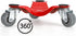 4 Pack 200 lbs 3 6.3 Inch ZEAYEA Steel Tri-Dolly, Load Capacity Wheel Mover's Dolly for Moving Furniture, Appliances