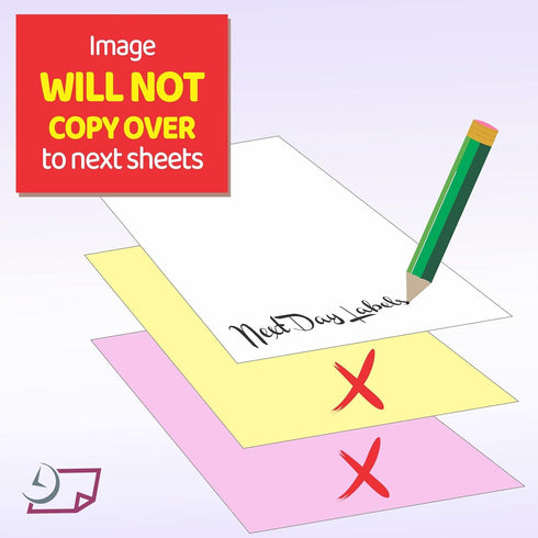 Ream of 167 Sets 3 Part Color Paper - Plain Collated (Not Carbonless)