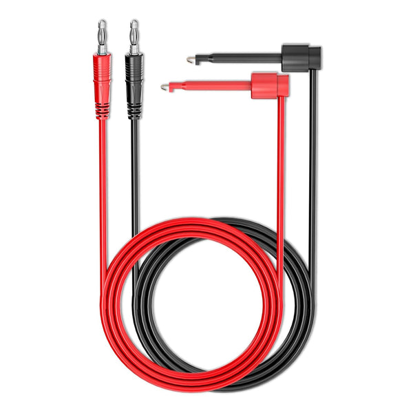 Goupchn 2PCS 4mm Banana Plug to Test Hook Clips, Copper Soft Cable Wires for Multimeter Testing