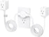 TROND Split Extension Cord Power Strip, Twin 10ft on Each Side, Low-Profile Flat