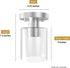 E26 DYMOND Industrial Semi-Flush Mount Ceiling Light, Cylinder Glass Shade Light Fixture with Base, for Kitchen Island
