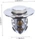 Elegant Vanity Stool with Basin Drain Strainer - Perfect for Face Pool Use