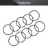 Othmro 20pcs Nitrile Rubber O-Rings, 1mm Wire Dia, 26mm OD Metric Sealing Washers for Oil or Air Sealing