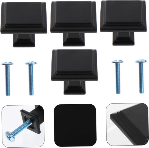 4Pcs Outanaya Sturdy Door Handles for Cabinets Bedside Tables Durable Solid Pulls with Smooth Finish for Home Furniture