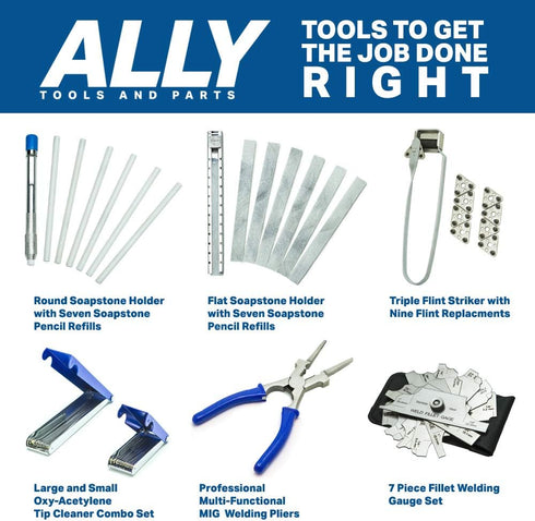 ALLY Tools Professional Multi-Functional 8" Anti-Rust MIG Welding Pliers, Reliable and Durable