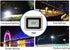 20W IP68 Waterproof Outdoor Ultra-Thin LED Flood Lighting with Plug in Cord for Garden Wall Washer
