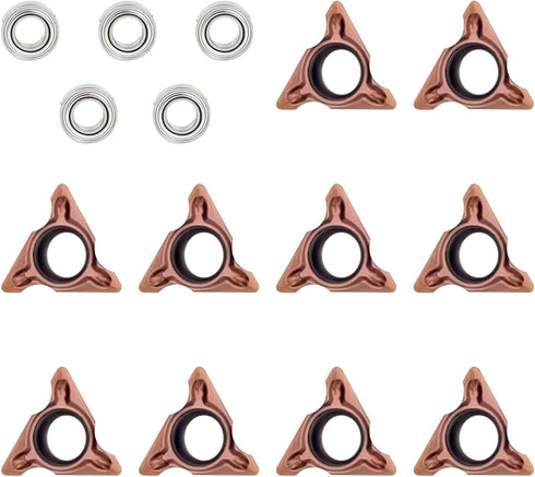 Triangle Cutter Heads R Angle for Pneumatic Chamfering Machine, Carbide Inserts for Mini Chamfering Tool