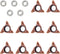 Triangle Cutter Heads R Angle for Pneumatic Chamfering Machine, Carbide Inserts for Mini Chamfering Tool