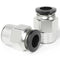 TAILONZ PNEUMATIC Male Straight Push to Connect Fittings - 3/8 Inch Tube OD x 3/8 Inch NPT Thread, Pack of 10