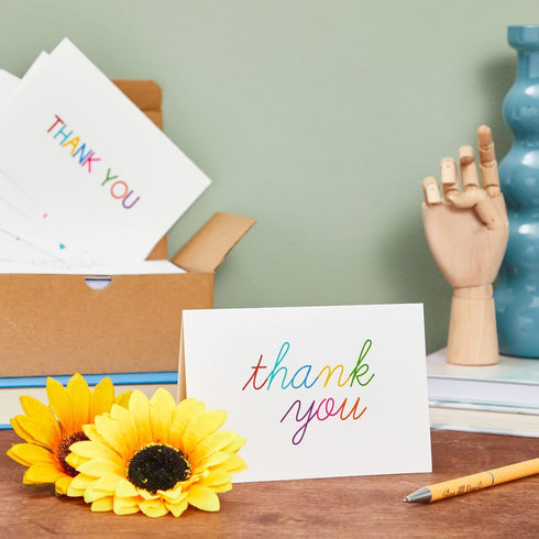 6 48 Pack, 4 6 Juvale Thank You Cards with Envelopes - Bulk Blank Thank You Notes & Cards for Kids & Adults - Assorted