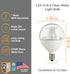G16.5 Bulb Dimmable 7W (60W 500 E12 2700K Pack 3 Diodesy- LED Light Type G Clear Globe Shape Equivalent) Lumens