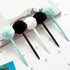IXIGER Plush Pens, Cute Fluffy Ball Top Pens, Colorful Gift Pen for Easter and Party Supplies, 3 pcs Fun Pens