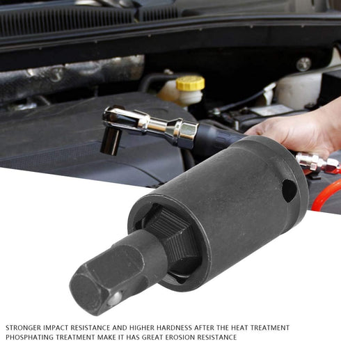 YWBL-WH Pneumatic Wrench Universal Joint Swivel Sockets - 1/2 in Air Impact Wobble Socket Adapter