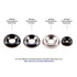 HolsterSmith Finishing Washers - #8 (0.530 Dia.) Metal Countersunk Round Top for Holster Making, Home Improvement,