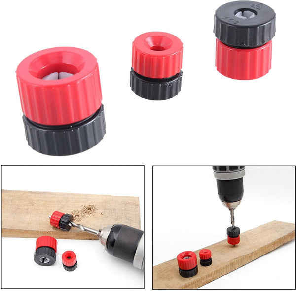 DLOULP Set Quick Drill Bit Depth Guide Adjustable Drill Depth Stop Collar For Consistent Drilling In Construction Work