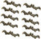 10PCS Mini 3.38" Vintage Bronze Knobs, Antique Drawer Handles Pulls with Screws for Jewelry Case