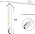 Bonlux LED T6.5 Exit Sign Clear Light Bulbs, 2W E17 Intermediate Base, Daylight 6000K, 4-Pack, 20W Incandescent