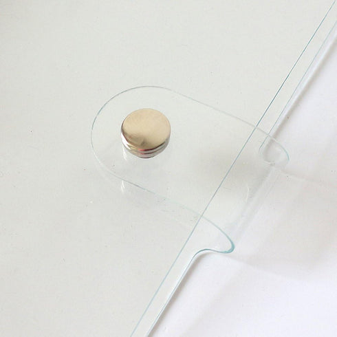 Personal A7 Size 6-Ring Pocket Size Clear Binder Covers - Soft PVC Notebook Round Ring Binder Cover Protector