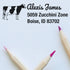 Customized Self-Inking Address Stamper with Endearing Cow Design, Ideal for Cheese Makers, Personalized Return Address