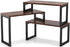 MEBRUDY Desk Shelf, 3 Tier Adjustable Desktop Organizer Shelf for Storage, Office Supplies, Rustic Brown