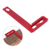T-200 Woodworking Ruler, Aluminum Alloy L Square Ruler, Wear-Resistant Hole Measuring Tool for Carpenter Scriber
