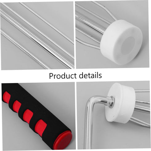 Mikikit Roller Stand for Tv Line Support Structure Non Slip Design Chic American European Style for Living Room Bedroom