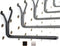 Steel Pegboard Hooks 25-Pack 4" L Hook, Black - Will Not Fall