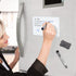 INMORVEN Small White Board, 8"x6" Magnetic Dry Erase Menu Planner for Fridge, Grocery List with Markers and Eraser