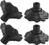 Tydurholy 4Pcs Black(13mm) Camping Chair Foot Pads, Non-Slip Plastic Leg Covers With Adjustable Angle, Wear-Resistant