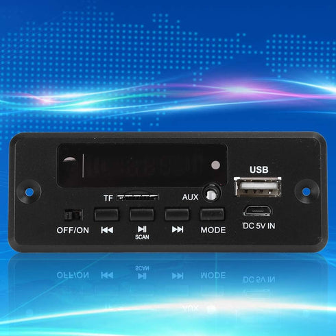 Ejoyous MP3 MP3 2x3W Bluetooth Decoder Board, Decoder Module Digital Display Amplifier Player Module Black Supplies