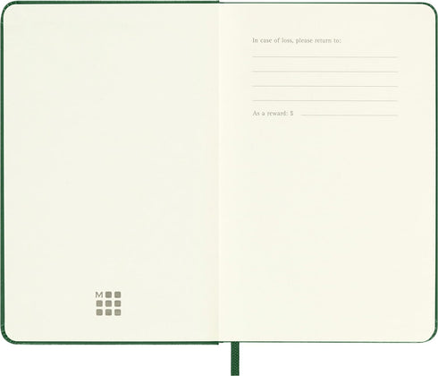 Moleskine Notebook, Pocket, Ruled, Myrtle Green, Hard Cover (3.5 x 5.5)